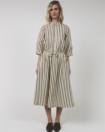 Lollys Laundry - BristolLL Midi Nederdel - Dark Mokka